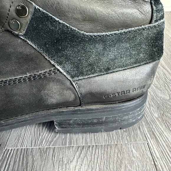 G-Star Raw Boots Men 13 Black Patton III Combat Cargo Military D5204 Biker Shoes